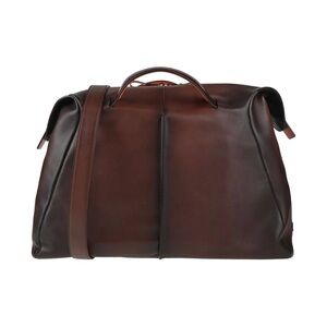 Santoni Men's Brown Leather Bag